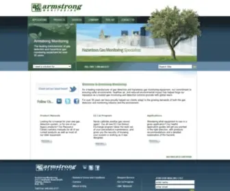 Armstrongmonitoring.com(Gas Detection system) Screenshot