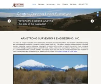 Armstrongsurveying.net(Central Oregon Land Surveyor) Screenshot