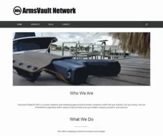 Armsvaultnetwork.com(Public Relations and Marketing for the Gun Industry) Screenshot