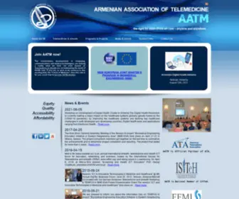 Armtelemed.org(ARMENIAN ASSOCIATION OF TELEMEDICINE) Screenshot