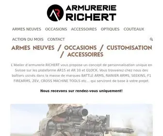 Armurerie-Richert.com(Armurerie Spécialiste AR) Screenshot