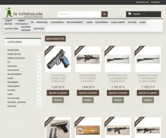 Armurerielabillebaude.com(Armes et articles de chasse et de tir) Screenshot