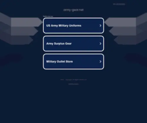 Army-Gear.net(Dit domein kan te koop zijn) Screenshot