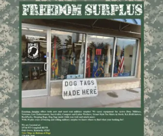 Army-Navy-Surplus.com(Army Surplus & Survival Store Tactical Gear & Equipment) Screenshot
