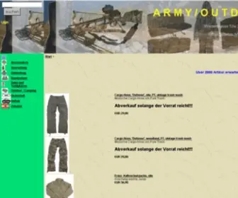 Army-Outdoor.at(Armyshop Amstetten AUSTRIA) Screenshot