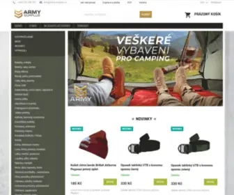 Army-Surplus.cz(V našem army shopu si pořídíte vše potřebné do akce) Screenshot