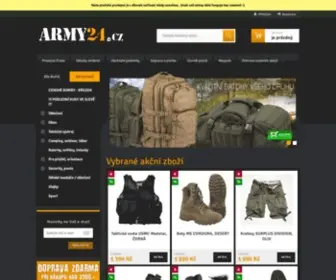 Army24.cz(široká nabídka military a army vybavení od stanů) Screenshot