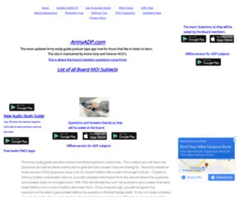 Armyadp.com(ArmyADP "New Army Study Guide" "The Most Up) Screenshot
