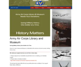 Armyaircorpsmuseum.org(Army Air Corps) Screenshot