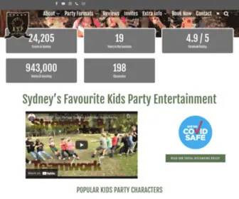 Armyandspyparties.com.au(Kids Birthday Parties Sydney) Screenshot