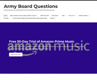 Armyboardquestions.army(This website) Screenshot