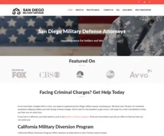 Armycourtmartialdefense.info(San Diego Military Lawyer) Screenshot