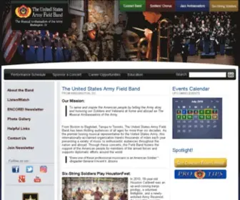 Armyfieldband.com(Armyfieldband) Screenshot