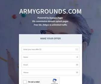 Armygrounds.com(Domain Information) Screenshot