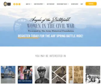 Armyhistory.org(Home of The Army Historical Foundation) Screenshot