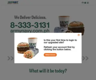 Armynavyburgerburrito.com(ArmyNavy Burger) Screenshot