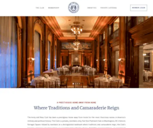 Armynavyclub.org(The Army and Navy Club) Screenshot