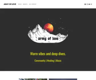 Armyoflove.co(ARMY OF LOVE) Screenshot