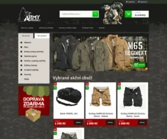 Armyprodej.cz(Army shop a military shop Praha) Screenshot