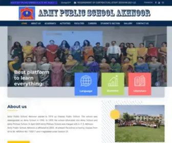 Armypublicschoolakhnoor.com(Army Public school Akhnoor) Screenshot