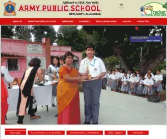 Armypublicschoolalld.org(Schools in Allahabad) Screenshot