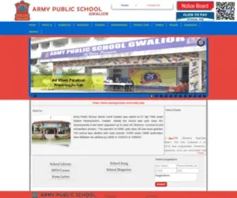 Armyschoolgwalior.edu.in(Army Public School) Screenshot