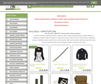 Armytop.com(Vojenské oblečenie) Screenshot