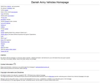Armyvehicles.dk(Danish Army Vehicles) Screenshot