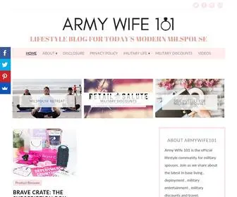 Armywife101.com(Armywife 101) Screenshot