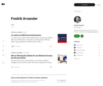 Arnander.com(Fredrik Arnander) Screenshot