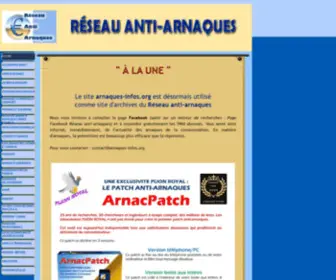 Arnaques-Infos.org(ARNAQUES INFOS) Screenshot