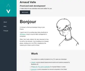 Arnaudvalle.com(Arnaudvalle) Screenshot