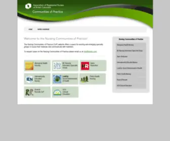 Arnbccommunitiesofpractice.ca(BC Contraceptive Management Community of Practice) Screenshot