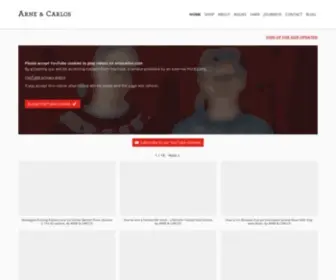 Arnecarlos.com(Designers, textile artists and authors) Screenshot