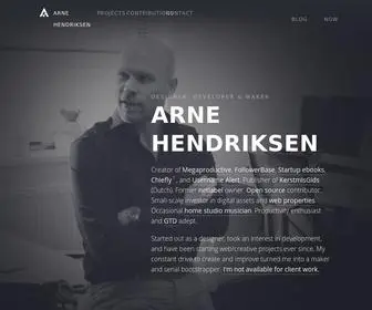 Arnehendriksen.com(Arne Hendriksen) Screenshot