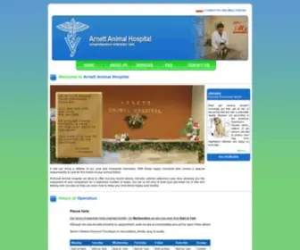 Arnettanimalhospital.com(Pet Health Care in Wheeling) Screenshot