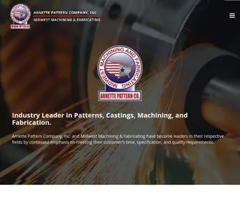 Arnettepattern.com(Midwest Machining and Fabricating) Screenshot