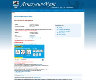 Arnex-Sur-Nyon.ch(Commune dans le district de Nyon à decouvrir) Screenshot