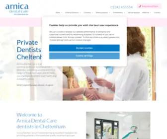 Arnicadentalcare.co.uk(Dentists Cheltenham) Screenshot