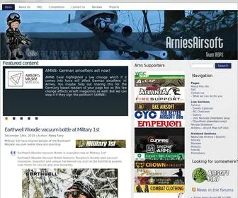 Arniesairsoft.co.uk(ArniesAirsoft News) Screenshot