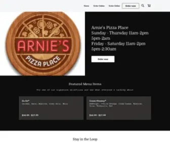 Arniespizzaplace.com(Arnie’s Pizza Place) Screenshot