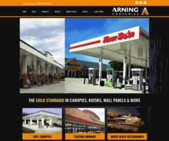 Arningco.com(Fuel Canopies) Screenshot