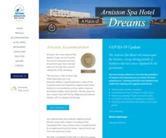 Arnistonhotel.com(Arniston Spa Hotel) Screenshot