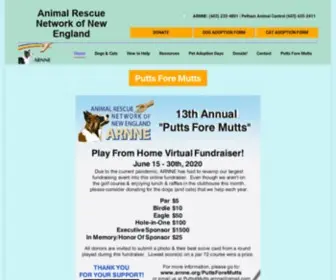 Arnne.org(Animal Rescue Network of New England (ARNNE)) Screenshot