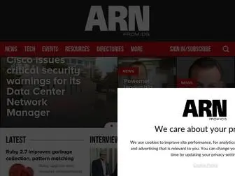 Arnnet.com.au(The voice of the Australian IT channel) Screenshot