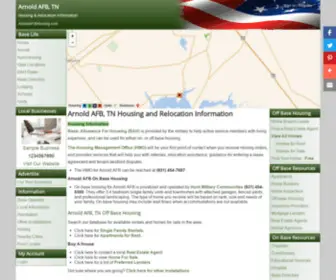 Arnoldafbhousing.com(Arnold AFB) Screenshot