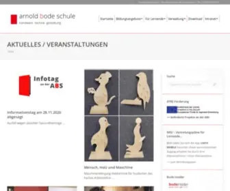 Arnoldbodeschule.de(Berufliche Schule der Stadt Kassel) Screenshot