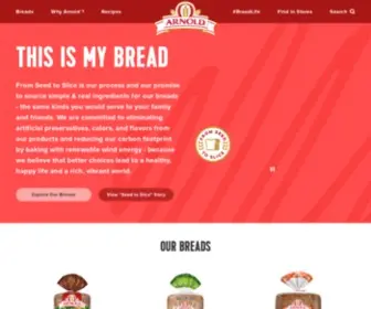 Arnoldbread.com(Arnold® Premium Breads) Screenshot