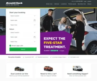 Arnoldclarkrental.com(Car Hire UK) Screenshot