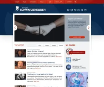 Arnold.com(Official website for Arnold Schwarzenegger) Screenshot